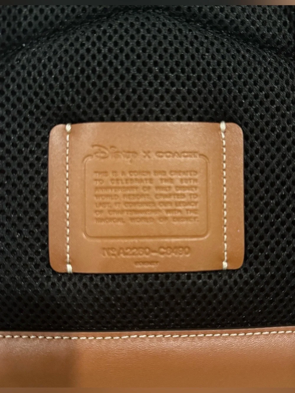 Coach X Disney Mickey & Friends Charter Backpack WDW 50th Anniversary